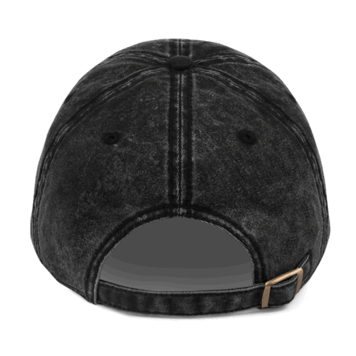 Vintage (RED) cap in faded black